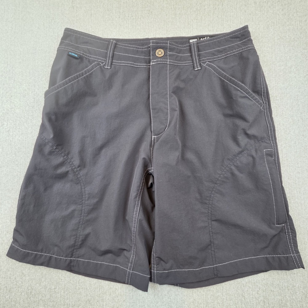 Kuhl Carbon Black Renegade Cargo Shorts Men's 34 Hiking Outdoor Stretch Gorpcore